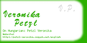 veronika petzl business card